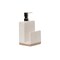 Transpac Off-White Stoneware Spring Soap Pump, 7.5" Decorative Soap Dispenser, Dishwasher Safe, Indoor Use, 7.5" x 4", Perfect for Spring Decor